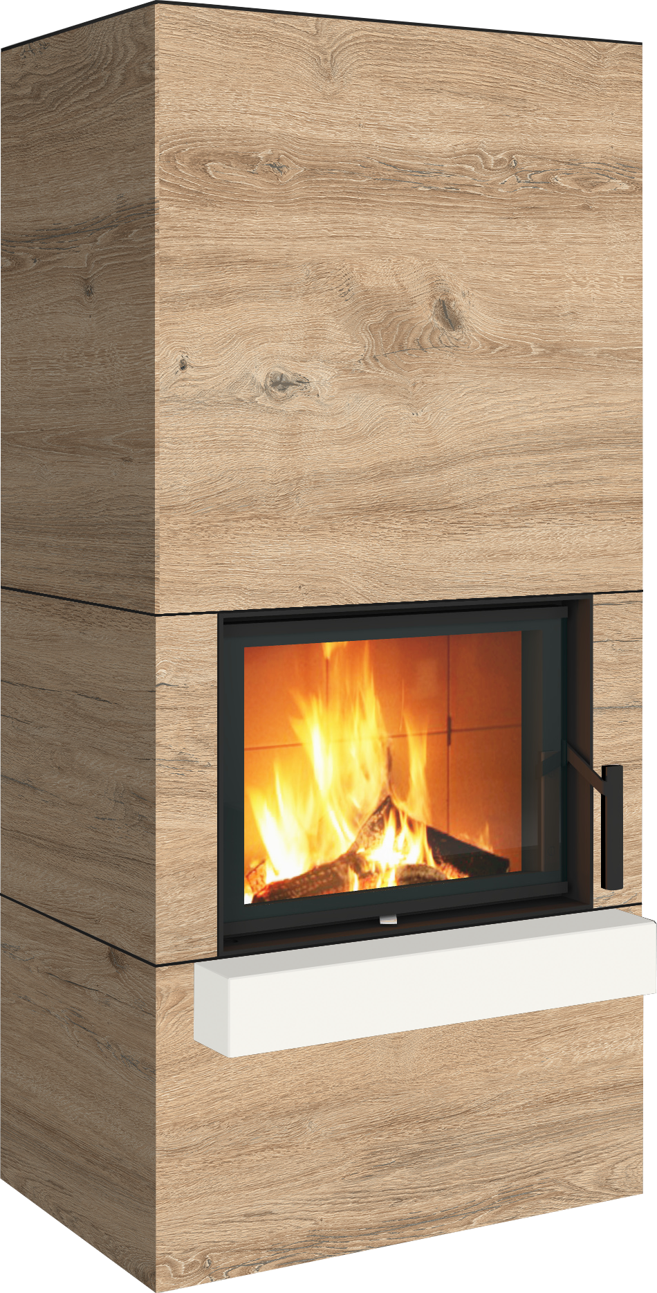 Neocube Kaminbausatz F14 mit Feuersims