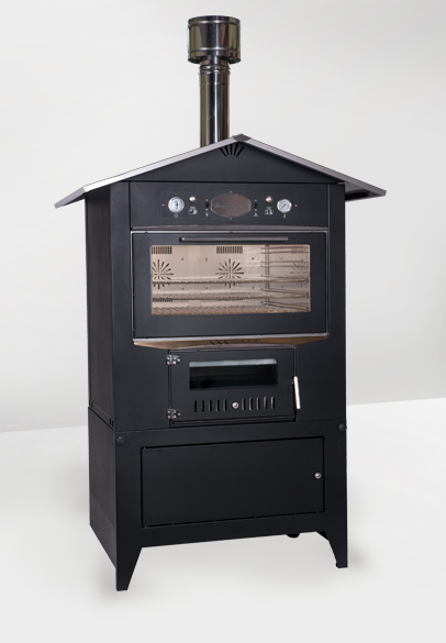 Rossofuoco Holzbackofen Sedicinoni Black